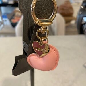 Pink Heart Keychain Bagcharm Accessory